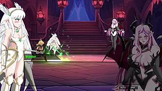 Succubus battles final boss in osarumode