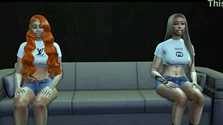 ice spice and big latto photoshoot threesome with interracial anal