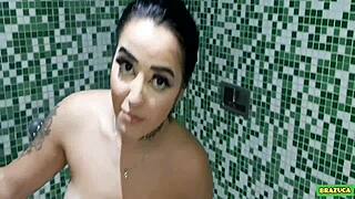 Behind scenes prep for duda pimentinha's porn scene