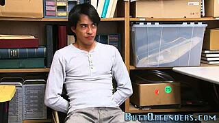 Gay Stud Gets Cum After Fucking Mall Cop