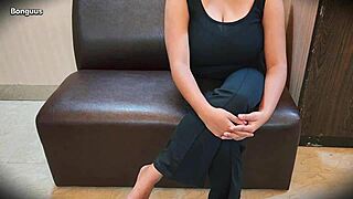 Riya's juicy audition features sex with big natural tits