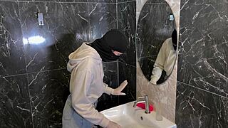 we broke into the house and fucked roughly on their bed