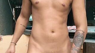 Strange terrace cum on face