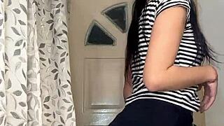 Oh My, Latina Rips Clothes in Hot Striptease Leak!