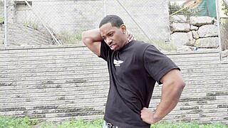 Chica cachonda begs for big black cocks on the street in rough quickie