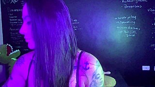 Lexi intensely masturbates with vibrator while smoking.