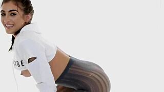 Curvy Oiled Latina's Throat Dominated by Massive Cock