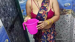 Indian hot desi sexy bhabhi bathing