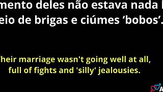 Skinny Brazilian MILF intensely sucks cock with small tits.