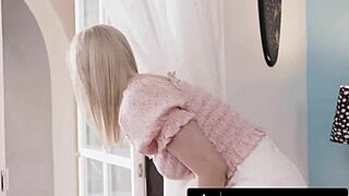 horny naturally stacked gabbie carter sneaks into gf blake blossoms room to fuck