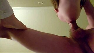 I Throat His Dick and Let Him Cum in My Pussy - Close Up