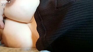 Excited whore with huge nipples teases while pregnant, nipples hard and huge