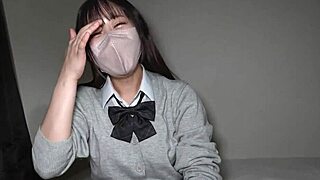 i got this cute asian girl with huge tits and shes so pretty in uniform bed