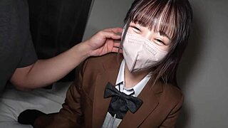 i got this cute asian girl with huge tits and shes so pretty in uniform bed