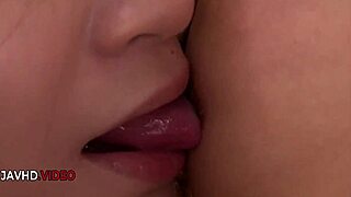Arisa Kuroki's big tits threesome blowjobs galore for two lucky guys 😏
