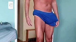 pervy papifachero loves his soft cotton muscle shorts around the house 😍