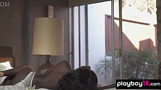 Suggestive Hot All Natural Ebony Teen Victoria Antoinette Reveals Enticing Black Pussy