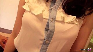 Japanese teen seduces old guy for rough suck and cim