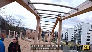 meeting an athlete hottie led to intimacy in the backseat with her boyfriend watching