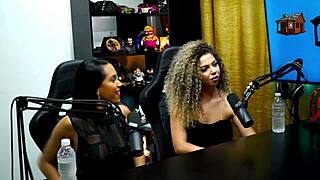 during the podcast, daniely and patricia kissed passionately, leaving ruan speechless