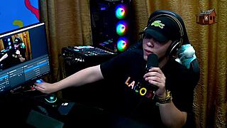 during the podcast, daniely and patricia kissed passionately, leaving ruan speechless