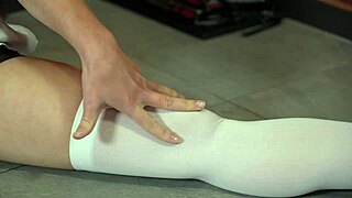 she couldn't get home after school, so she had hard anal fucking with a flexible schoolbabe