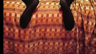 skinny amateur girl dances seductively on camera