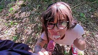 I skipped school to suck my teacher in the forest