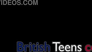 Collared British 18-Year-Old in the Kitchen