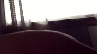 Big bbw brunette deeply sucking huge cock with handjob