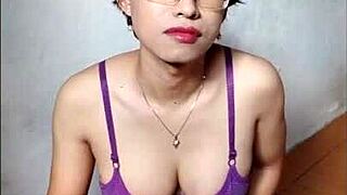 Beautiful Asian Shemale Morning Masturbation