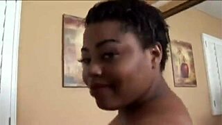 Ebony Bbw In Fishnet Stockings