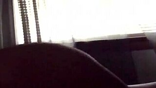 Big bbw brunette deeply sucking huge cock with handjob