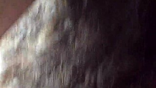 Pretty pawg gives long blowjob until guy nuts in mouth