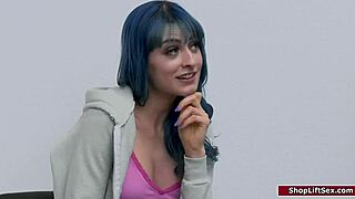 Police Officer Confronts Young Shoplifter At Store