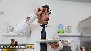 Hailey Rose and London Laurent Deepthroat Their Coworker's Monster Cock!