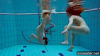 Hot Russian Girls Swimming In Pool