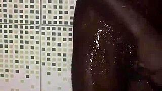 homemade solo quick round masturbating monster cock before shower time 🚿