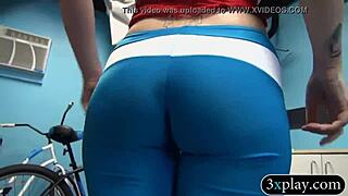 Giant boobs woman pounded in local store