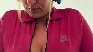 Am I dripping on my tits at the gym?