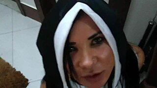 brazilian latina nun bianca confesses anal sins to priest
