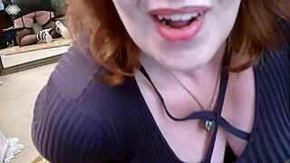 321 TEASING DIRTY MOUTHED DAWNSKYE1962 IN FISHNET THIGH HIGHS AND HEELS IN FRONT OF MIRRORS