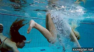 Hot Russian Girls Swimming In Pool