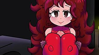 Fnf - girlfriend's big tits get titty fucked 😍