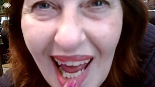 321 TEASING DIRTY MOUTHED DAWNSKYE1962 IN FISHNET THIGH HIGHS AND HEELS IN FRONT OF MIRRORS