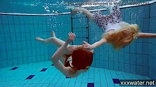 Hot Russian Girls Swimming In Pool