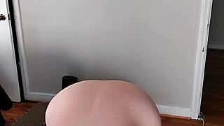 bbw performs early morning yoga routine