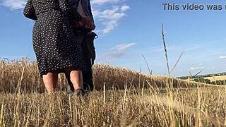 Mature Step Mother-In-Law In Sexy Dress Makes Son-In-Law Cum While Wife Doesn't See 😏