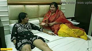 middle aged husband struggles with erection while hot wife enjoys desi erotic sex