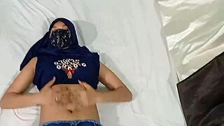 My hot sexy muslim wife gets fucked with hijab and legs up